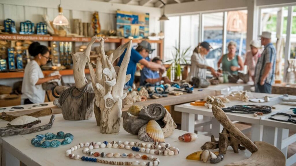 How does art thunderonthegulf crafts support local communities